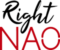 RightNao logo - Black/red trsp version - Copyright RightNao